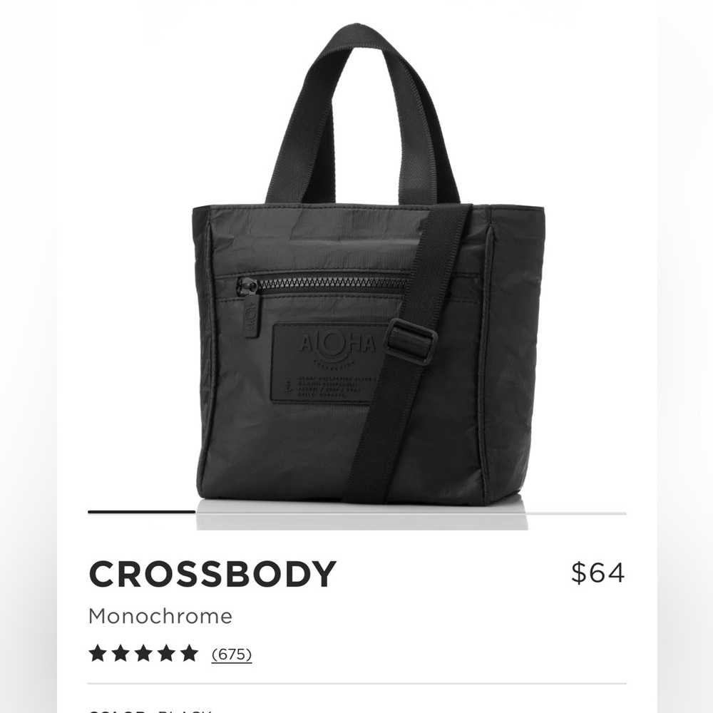 ALOHA Collection Black Crossbody/Handbag
